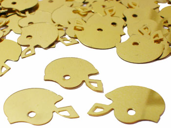 Gold Football Helmet Confetti